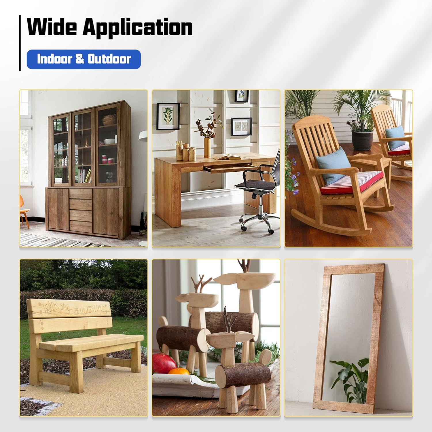 2 Pack Wood Glue, Strongest Glue for Woodworking, Waterproof Clear Wood Glue for Furniture Heavy Duty, Professional Furniture Repair Glue for Indoor & Outdoor Use(150g*2) - Image 7