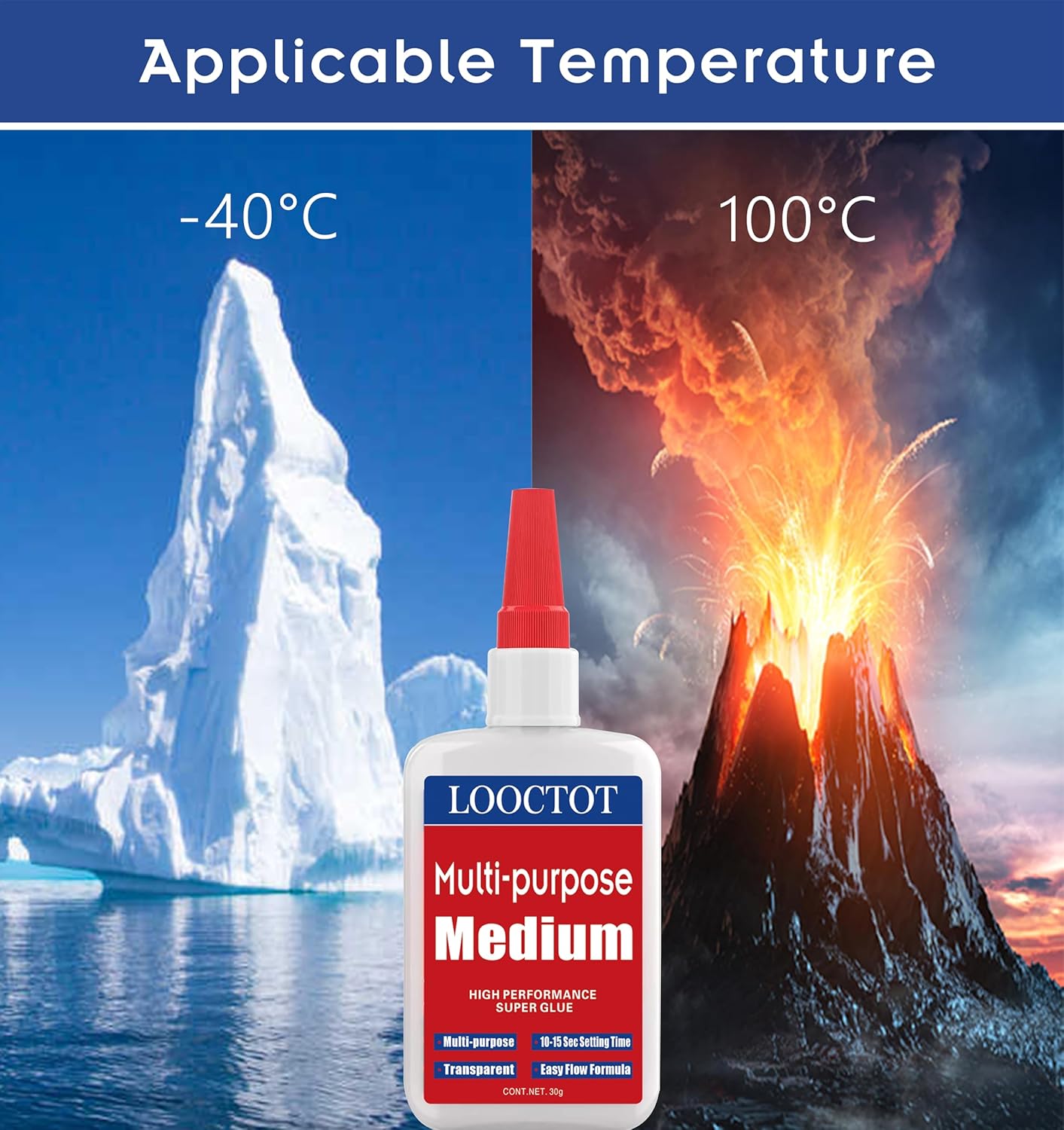 60g(2.12 oz) Medium CA Glue Premium Adhesive. All Purpose,Quick Drying Super Glue, for Wood, Metal, Model Kit, Home Repair, DIY.Medium Super CA Contact Cement - Image 4