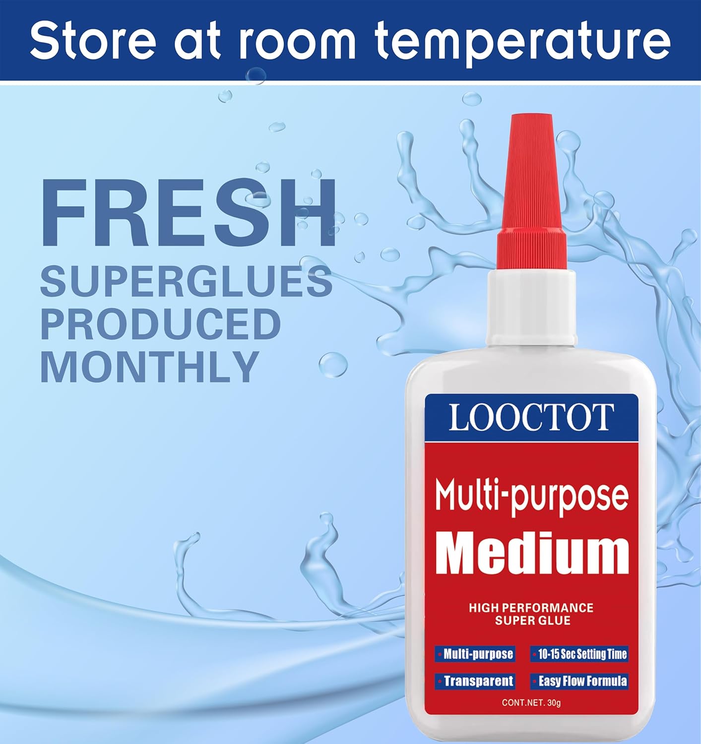 60g(2.12 oz) Medium CA Glue Premium Adhesive. All Purpose,Quick Drying Super Glue, for Wood, Metal, Model Kit, Home Repair, DIY.Medium Super CA Contact Cement - Image 6